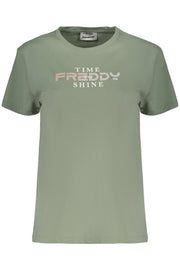 T-SHIRT EM ALGODÃO FREDDY MULHER VERDE