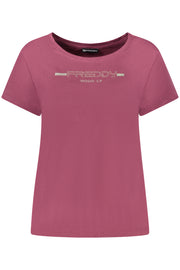 T-SHIRT EM ALGODÃO FREDDY MULHER ROXA