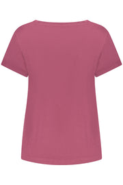 T-SHIRT EM ALGODÃO FREDDY MULHER ROXA