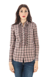 FRED PERRY WOMEN'S PINK LONG SLEEVED SHIRT
