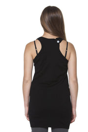 FRED PERRY BLACK WOMEN'S TANK TOP