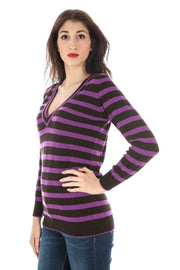 FRED PERRY WOMEN'S PURPLE SWEATER