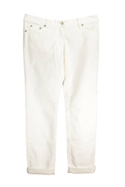 WOMEN'S WHITE FRED PERRY TROUSERS