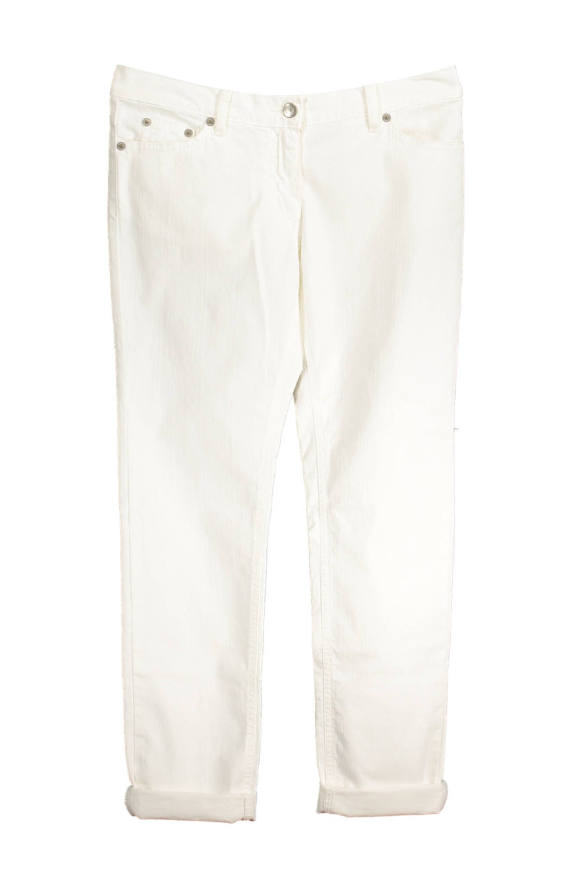WOMEN'S WHITE FRED PERRY TROUSERS