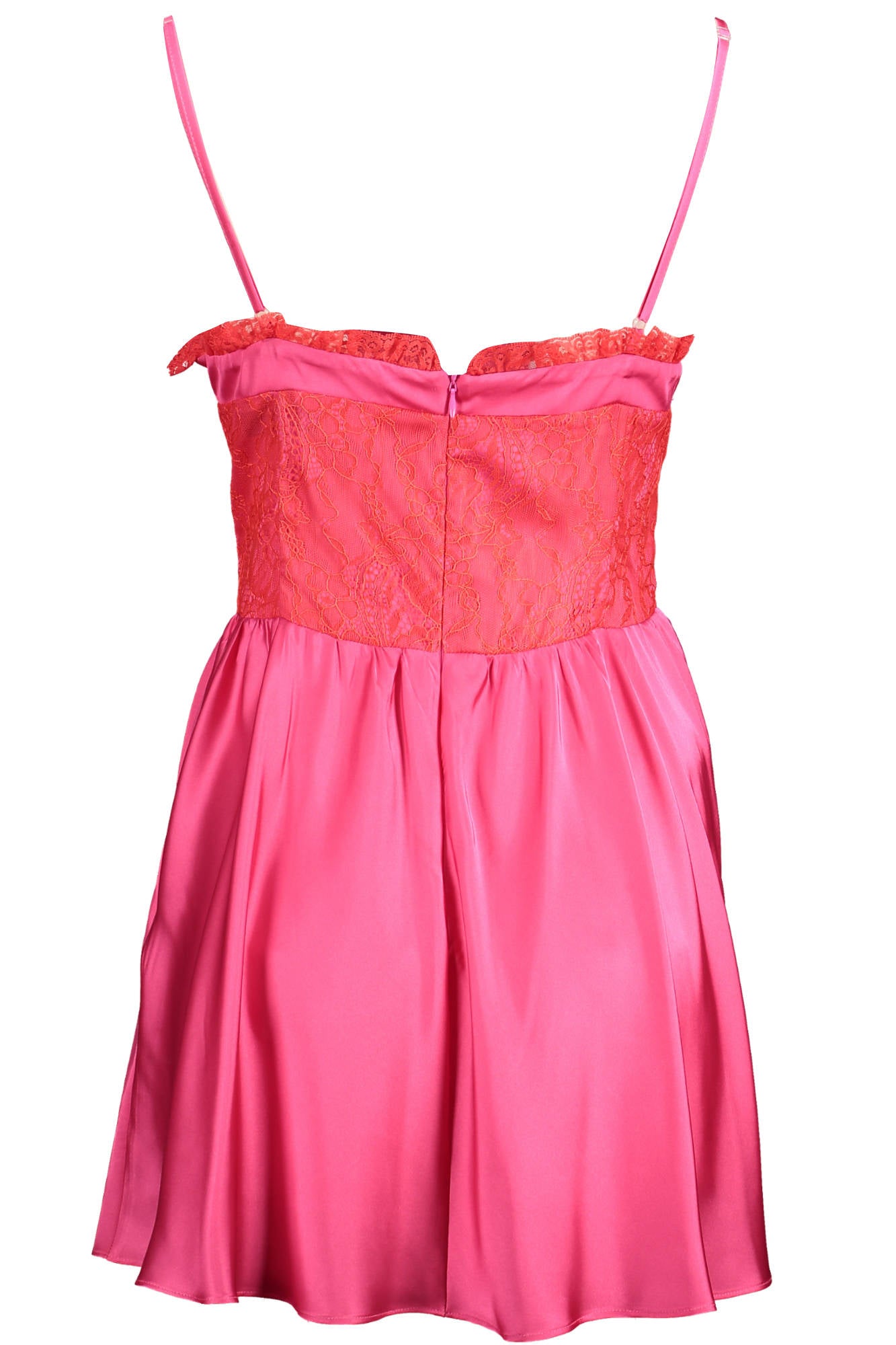 VESTIDO CURTO EM ALGODÃO GAELLE PARIS MULHER ROSA