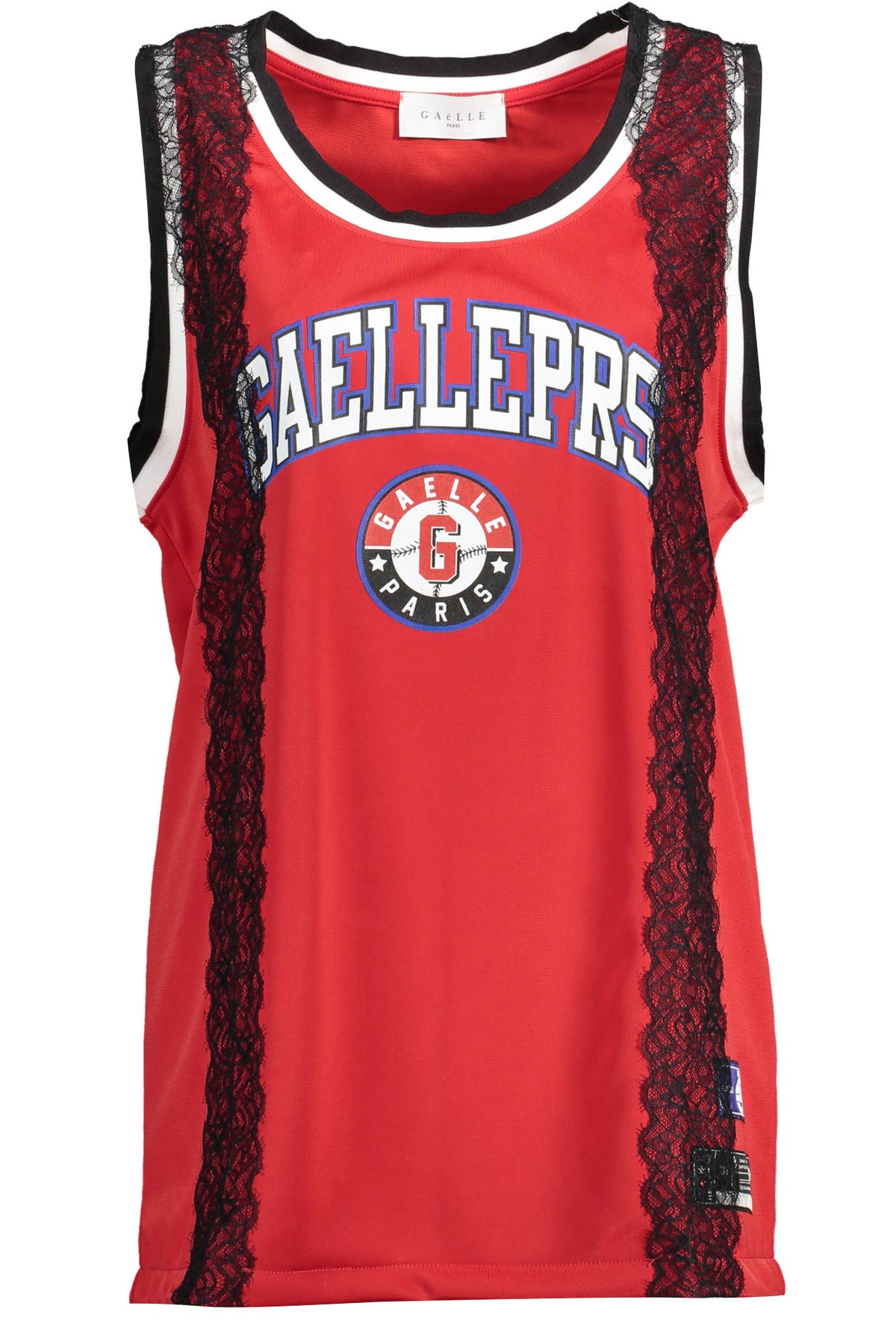 TOP DE ALÇAS COM ESTAMPADO GAELLE PARIS MULHER VERMELHO