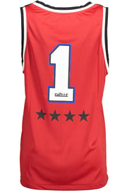 TOP DE ALÇAS COM ESTAMPADO GAELLE PARIS MULHER VERMELHO