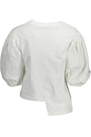 T-SHIRT EM ALGODÃO GAELLE PARIS MULHER BRANCA