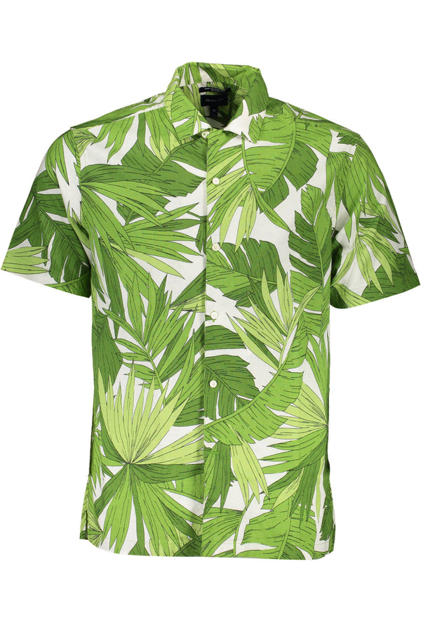 CAMISA VERDE DE MANGA CURTA MASCULINA GANT