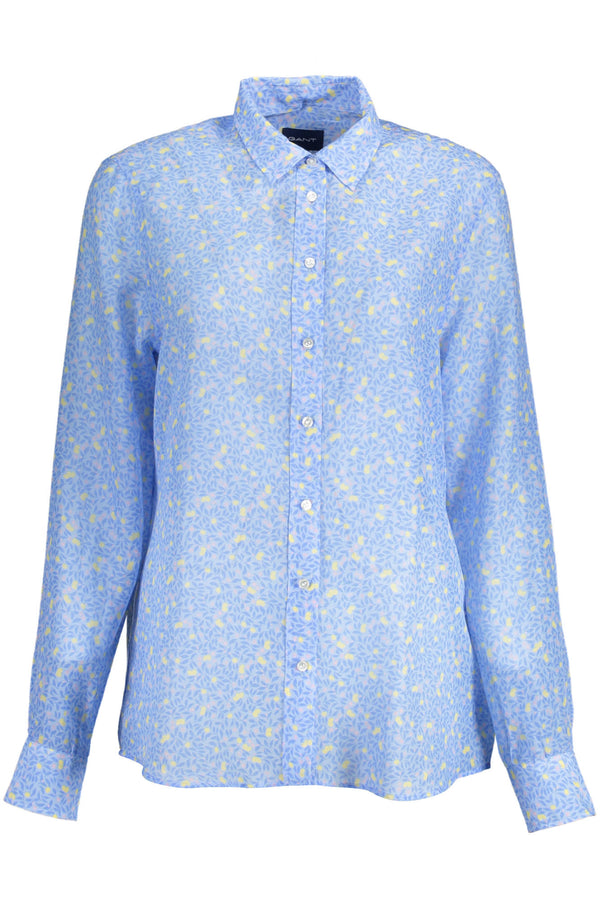 CAMISA DE MANGA COMPRIDA GANT PARA MULHER AZUL CLARO