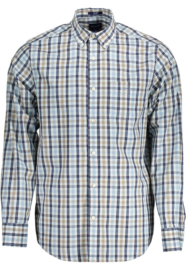 CAMISA DE MANGA COMPRIDA BEGE MASCULINA GANT