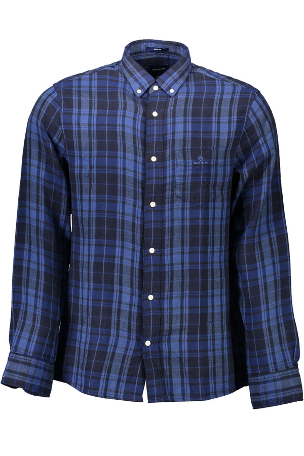 CAMISA MANGA COMPRIDA AZUL DE HOMEM GANT