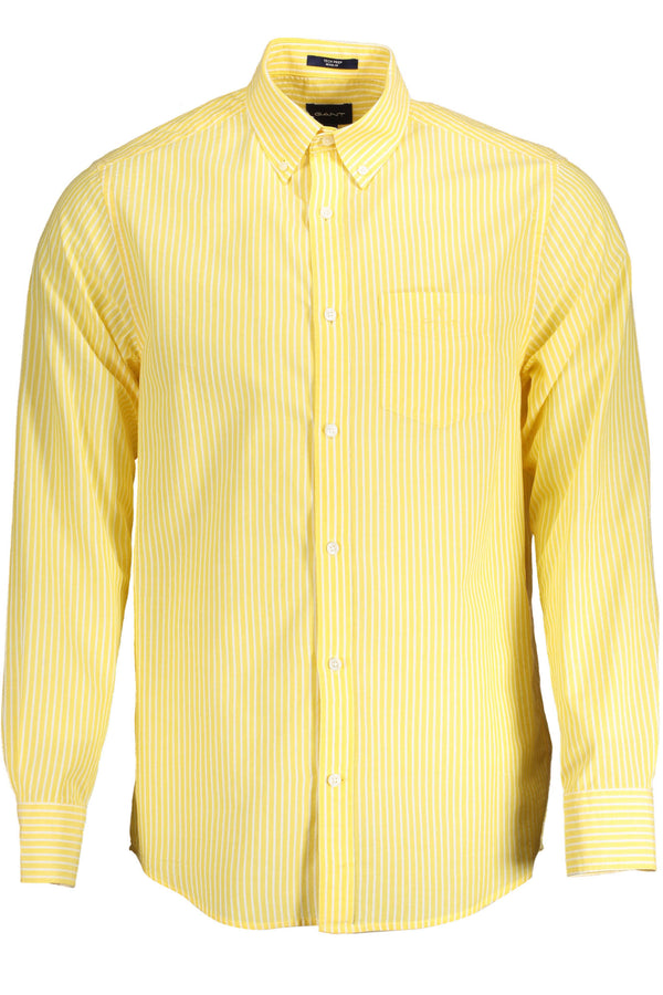 CAMISA MANGA COMPRIDA AMARELA DE HOMEM GANT