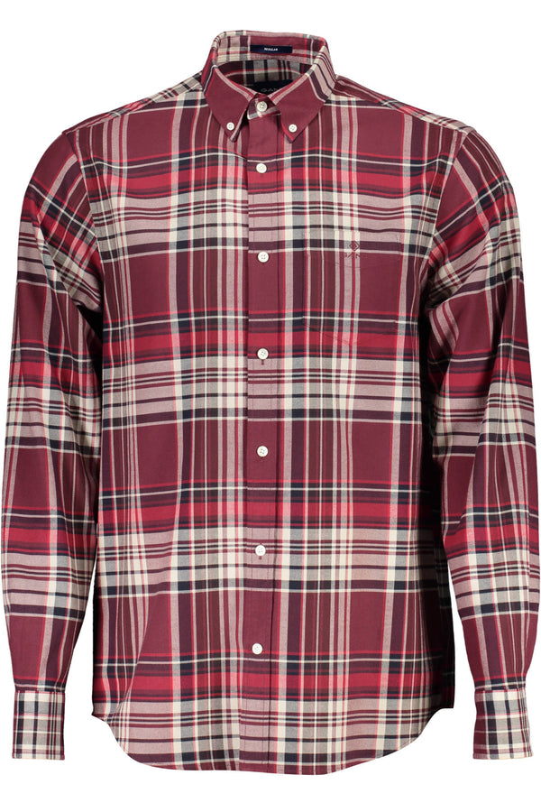 CAMISA DE MANGA COMPRIDA VERMELHA DE HOMEM GANT