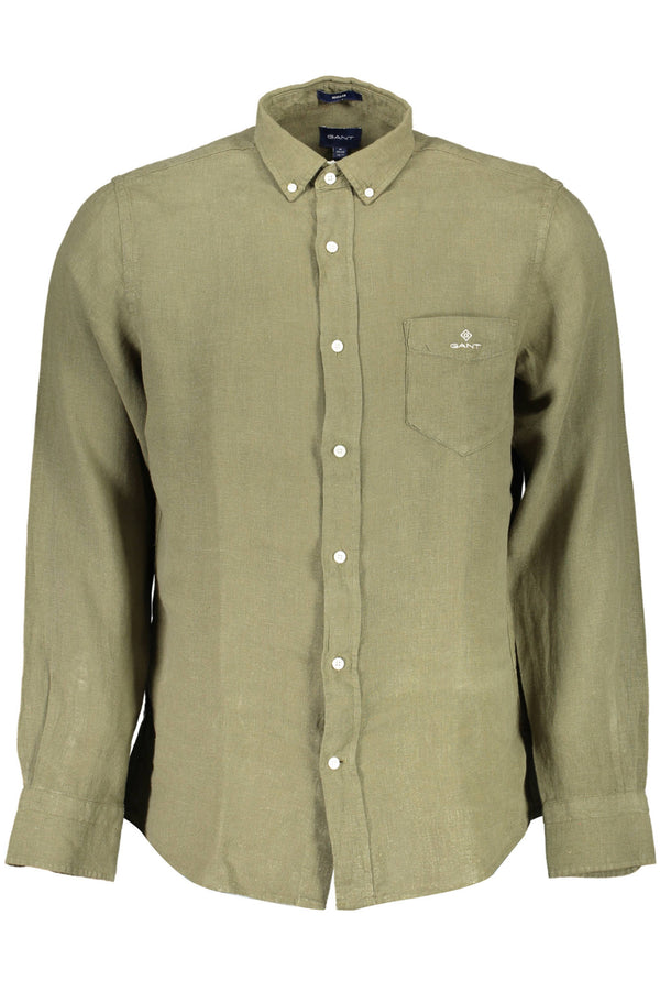 CAMISA MANGA COMPRIDA VERDE MASCULINA GANT