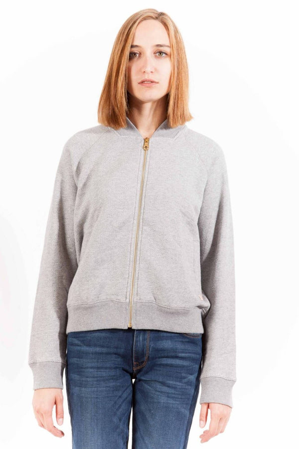 SWEATSHIRT GANT FEMININO COM ZIP CINZA