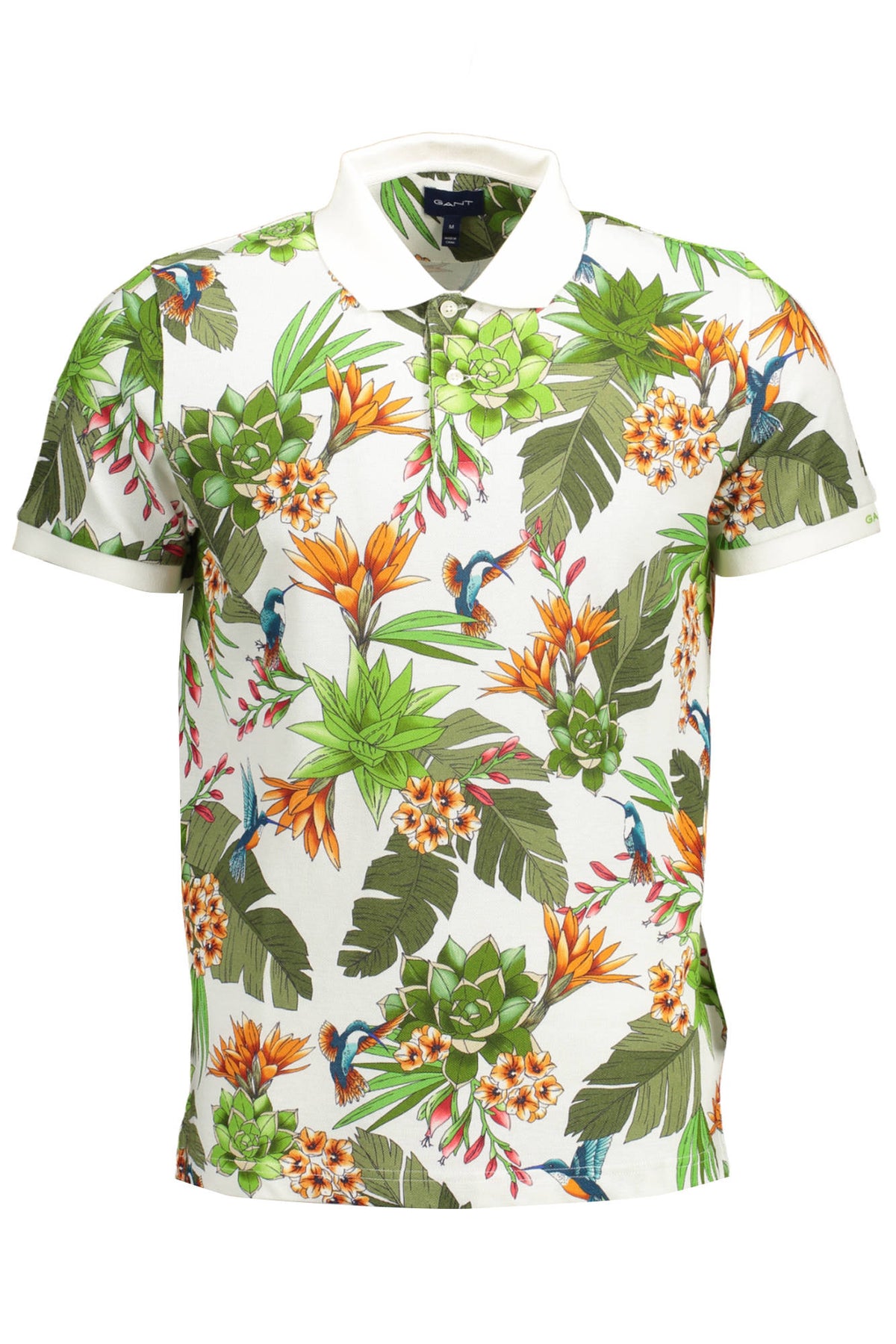 GANT CAMISA POLO MANGA CURTA HOMEM BRANCO