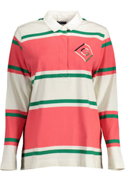 CAMISA POLO DE MANGA COMPRIDA ROSA DE MULHER GANT