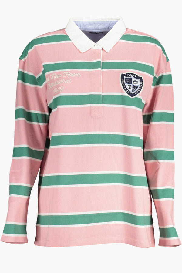 Gant Mulher Rosa Long Sleeve Polo Shirt