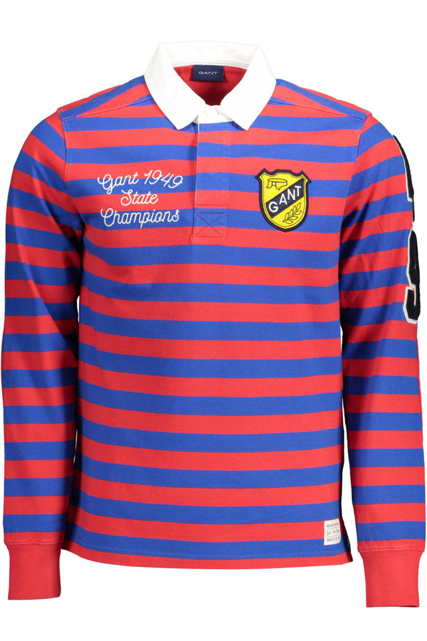 CAMISA POLO DE MANGA COMPRIDA VERMELHA MASCULINA GANT