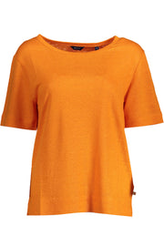 T-SHIRT EM LINHO GANT MULHER LARANJA