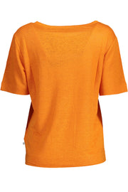 T-SHIRT EM LINHO GANT MULHER LARANJA
