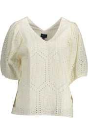 GANT Women's White Short Sleeve T-Shirt
