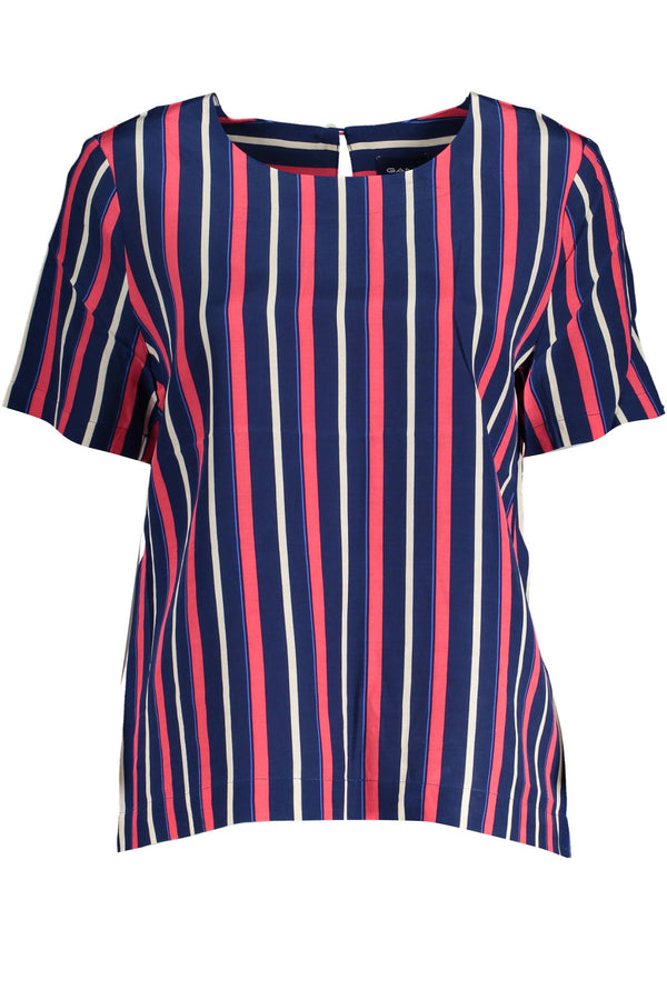 T-SHIRT DE MANGA CURTA GANT MULHER AZUL