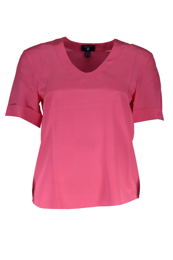 GANT T-SHIRT DE MANGA CURTA FEMININA ROSA