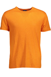 T-SHIRT EM LINHO GANT HOMEM LARANJA