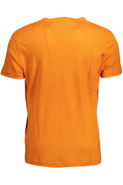 T-SHIRT EM LINHO GANT HOMEM LARANJA