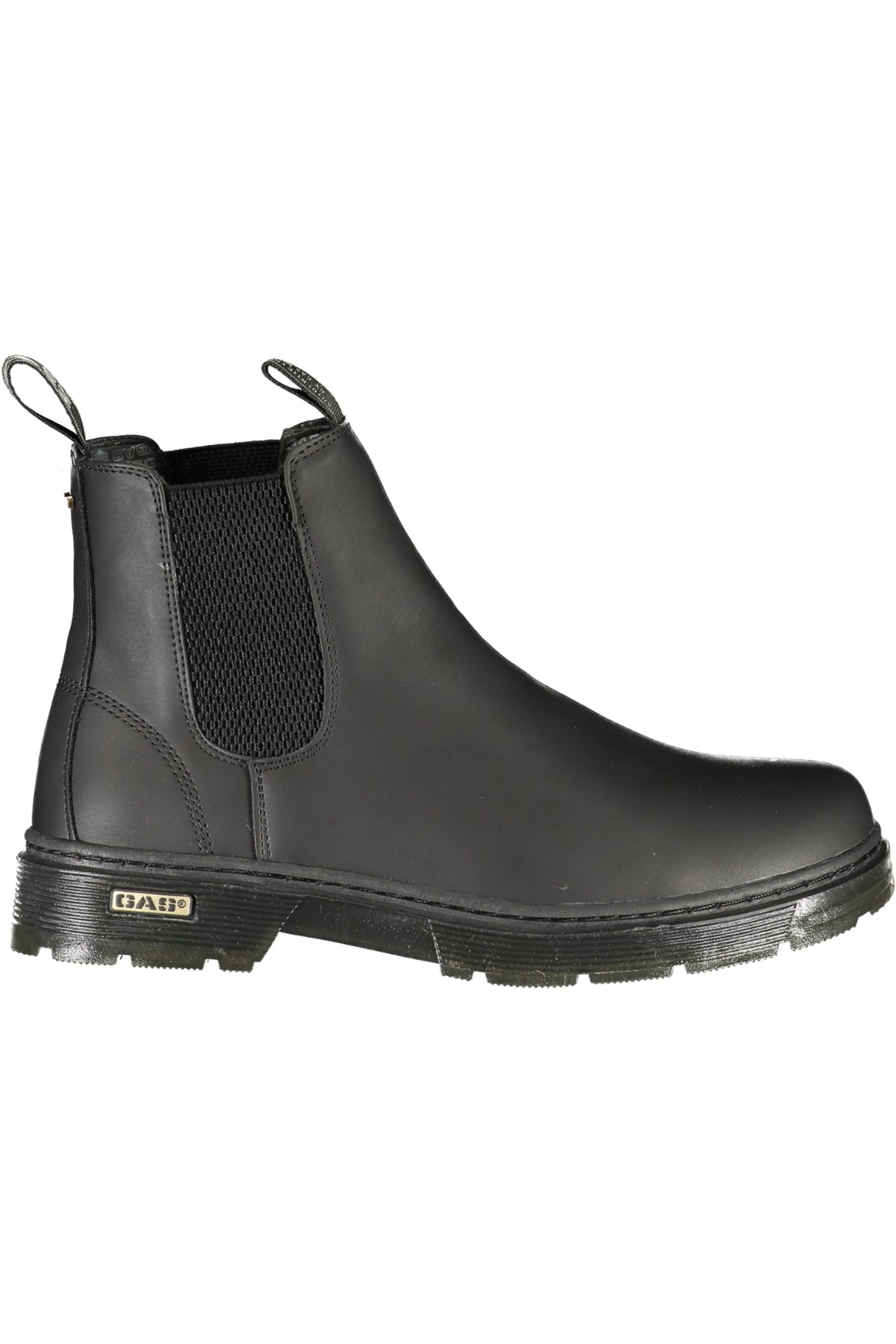 BOTINS COM LOGÓTIPO GAS MULHER PRETOS