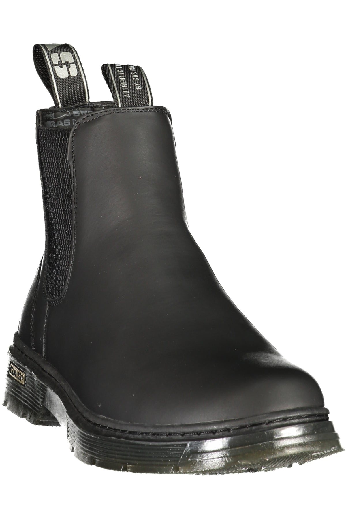 BOTINS COM LOGÓTIPO GAS MULHER PRETOS