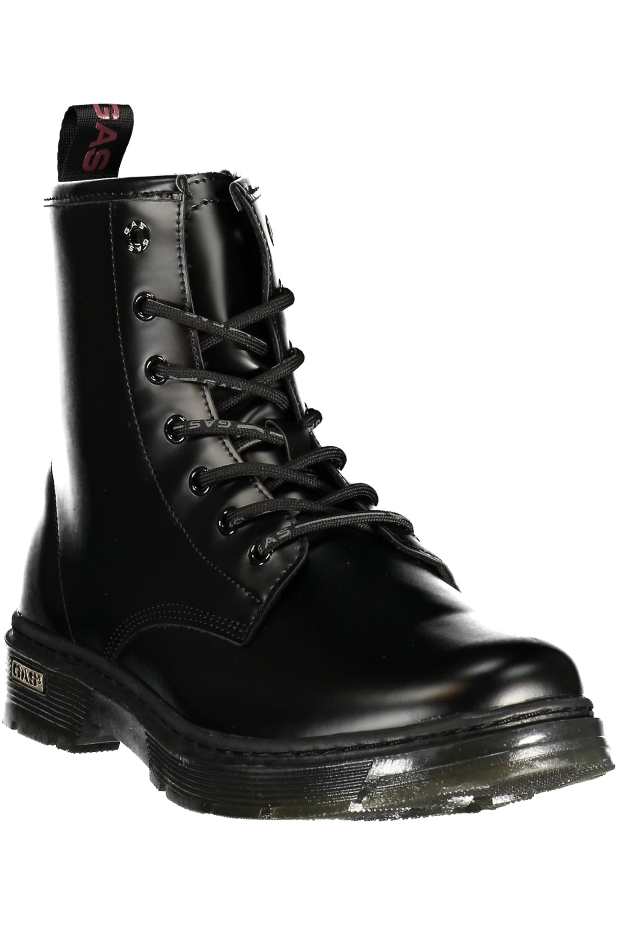 BOTINS COM ATACADORES GAS MULHER PRETOS