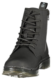 BOTINS COM ATACADORES GAS MULHER PRETOS