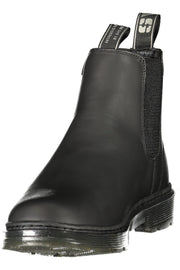 BOTINS COM LOGÓTIPO GAS MULHER PRETOS