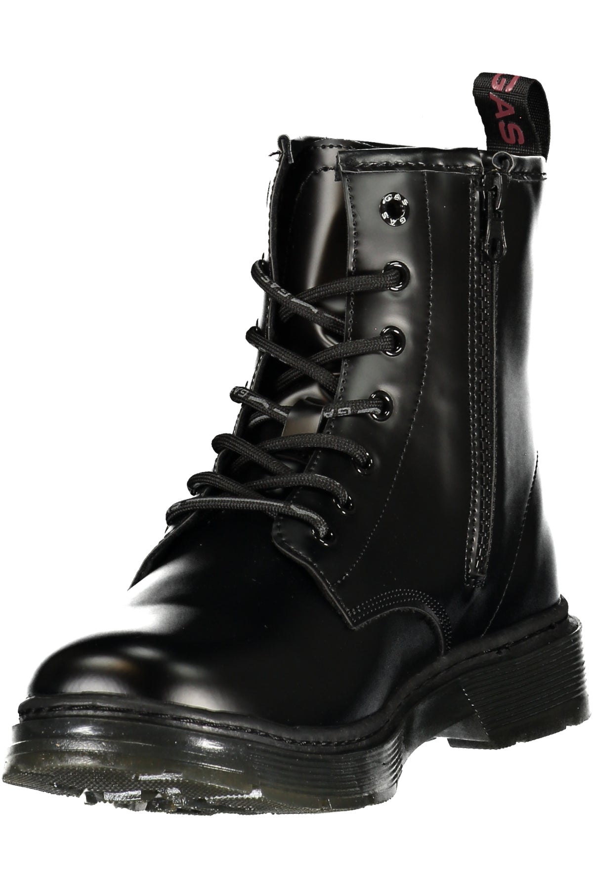 BOTINS COM ATACADORES GAS MULHER PRETOS