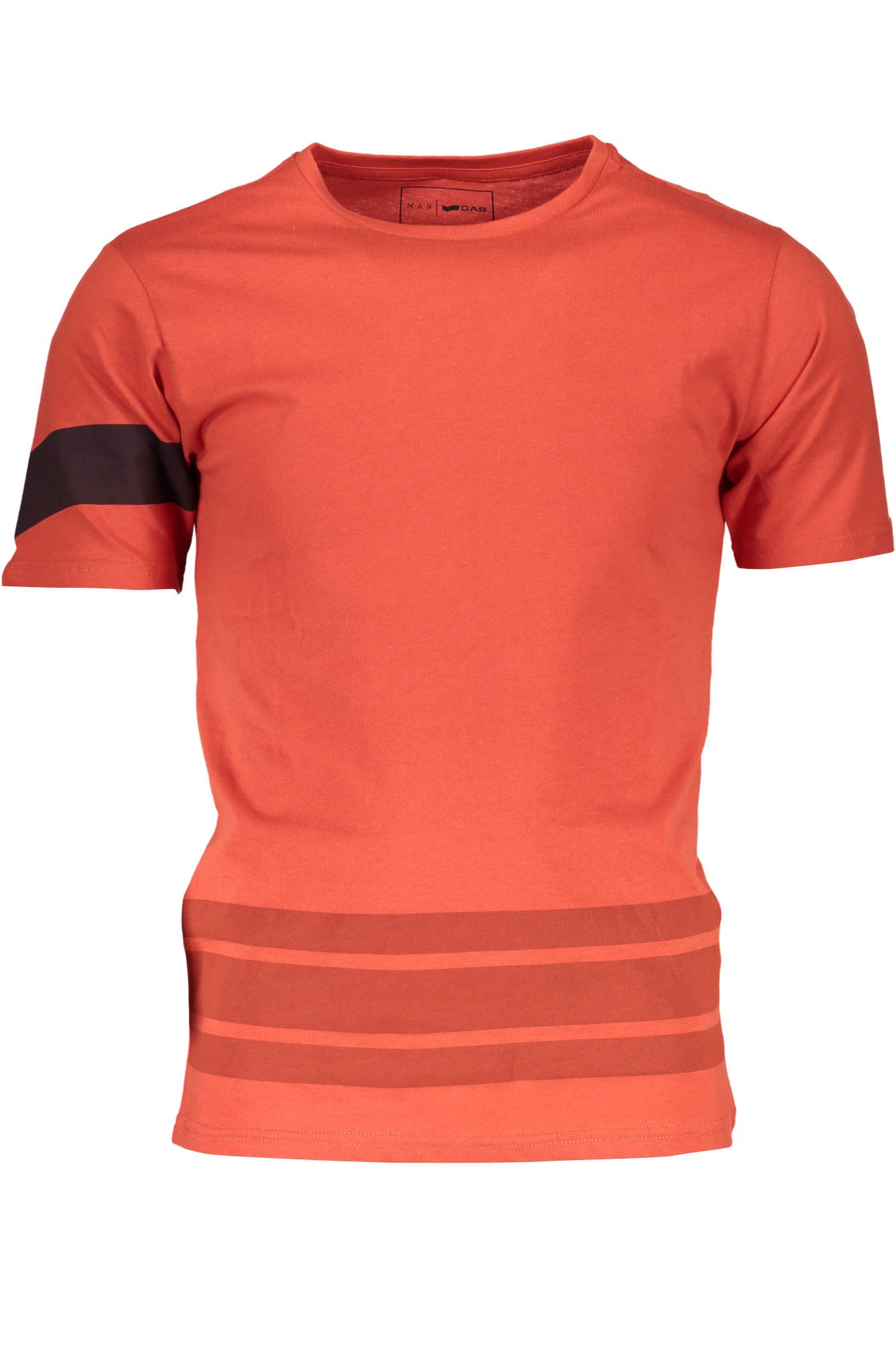 T-SHIRT EM ALGODÃO GAS HOMEM LARANJA