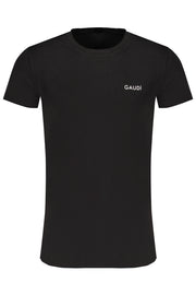 T-SHIRT EM ALGODÃO GAUDÌ HOMEM PRETA