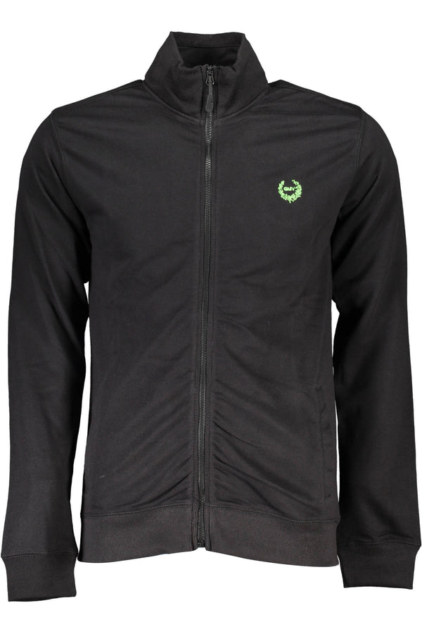 GIAN MARCO VENTURI CAMISOLA PRETA COM ZIP PARA HOMEM