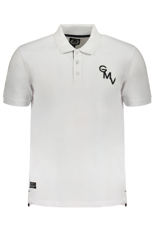 CAMISA POLO BRANCA DE MANGA CURTA MASCULINA GIAN MARCO VENTURI