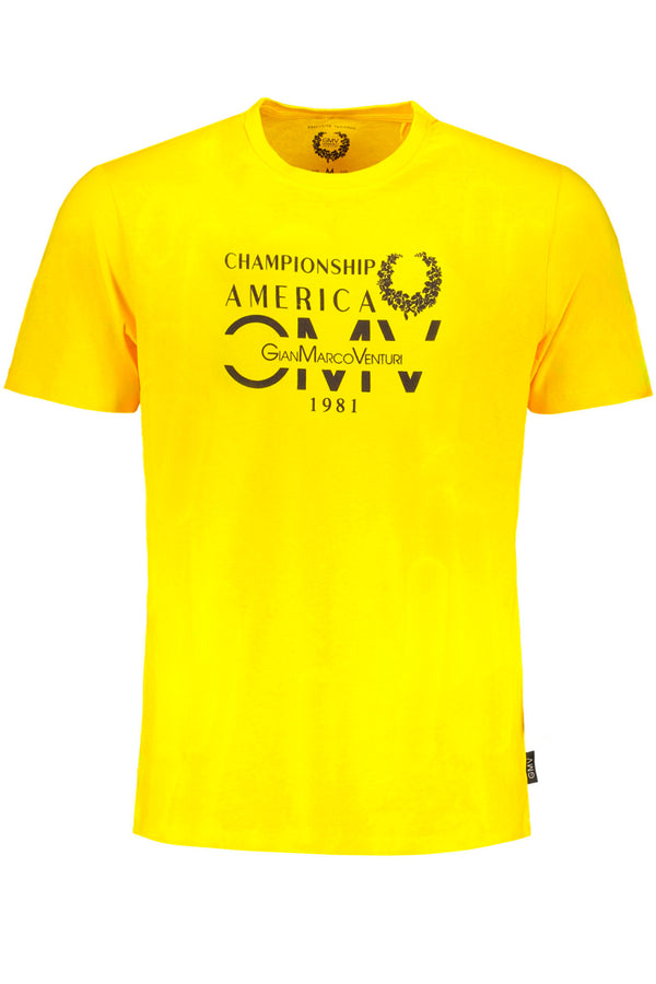 T-SHIRT DE MANGA CURTA HOMEM AMARELO GIAN MARCO VENTURI
