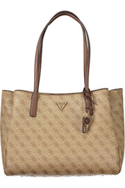 MALA COM FECHO GUESS JEANS MULHER BEGE