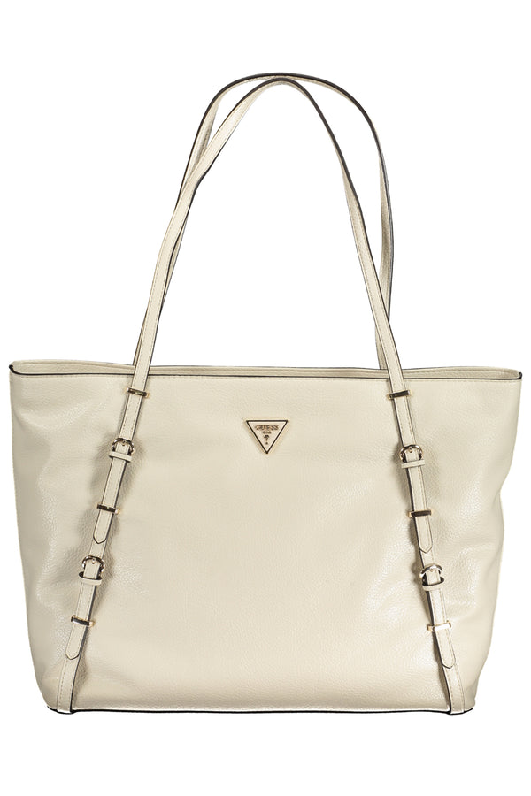 BOLSA DE MULHER GUESS JEANS BEGE