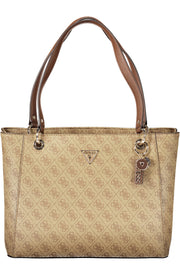 MALA COM FECHO GUESS JEANS MULHER BEGE