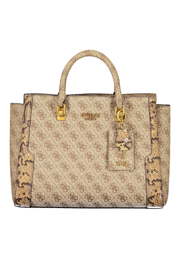 BOLSA DE MULHER GUESS JEANS BEGE