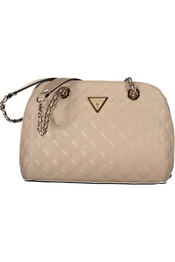 BOLSA DE MULHER GUESS JEANS BEGE