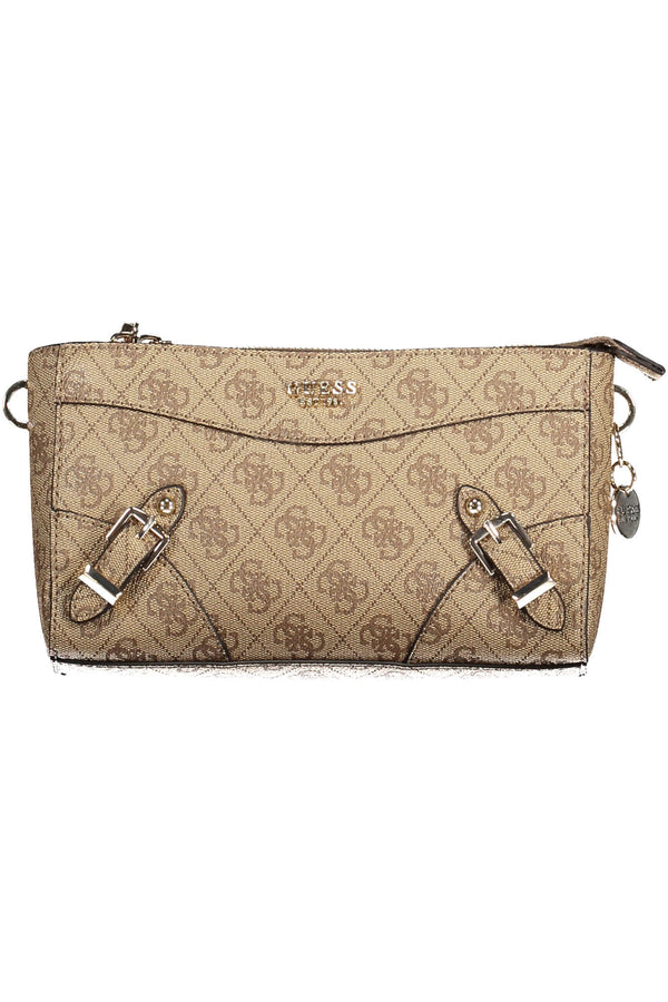 BOLSA DE MULHER GUESS JEANS BEGE
