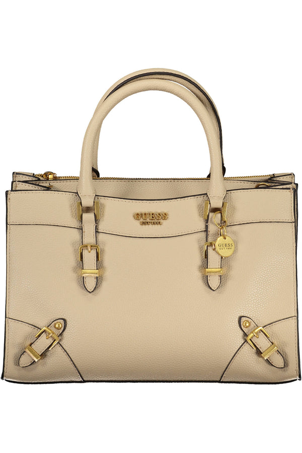 BOLSA DE MULHER GUESS JEANS BEGE