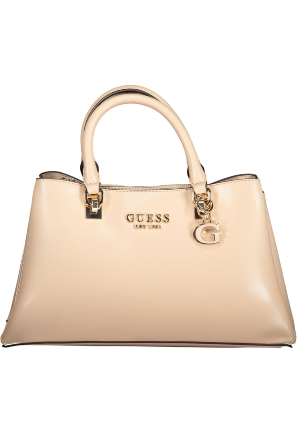 BOLSA DE MULHER GUESS JEANS BEGE